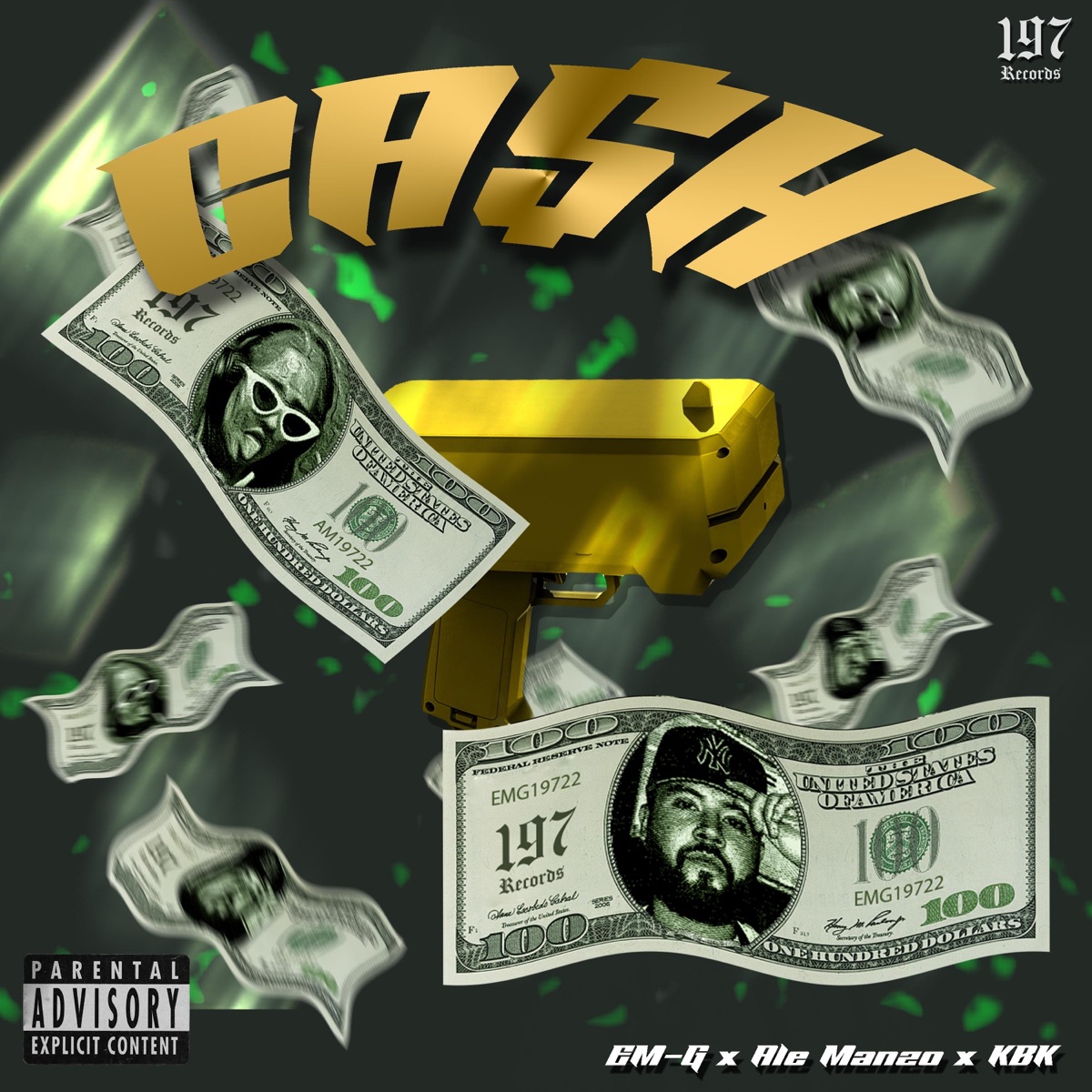 CASH (feat. Ale Manzo) - Single by EM-G & KBK album cover