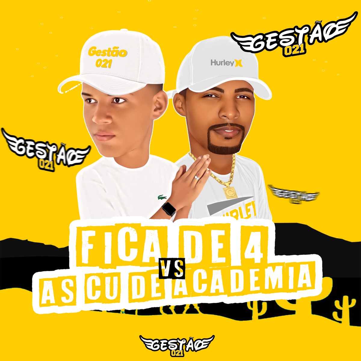 Fica de 4 as Cu de Academia (feat. DJ Cirilo de Caxias & MC RF) [Single] by KAENY MC album cover