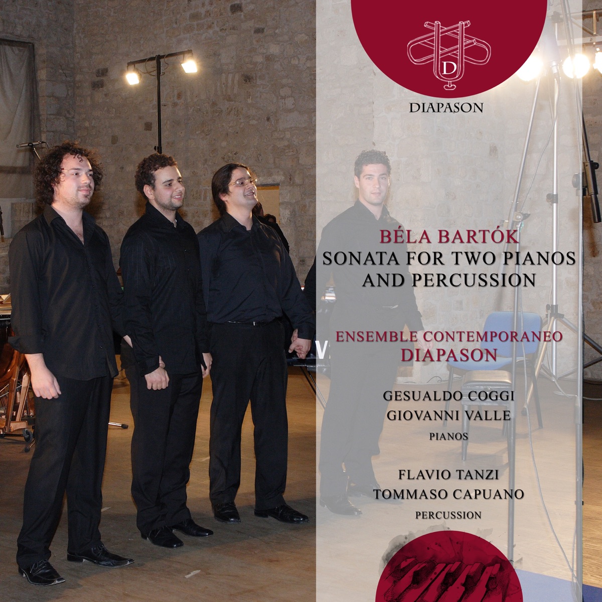 Bartók: Sonata for Two Pianos and Percussion - EP by Ensemble Contemporaneo Diapason, Francesco Marino & Gesualdo Coggi album cover