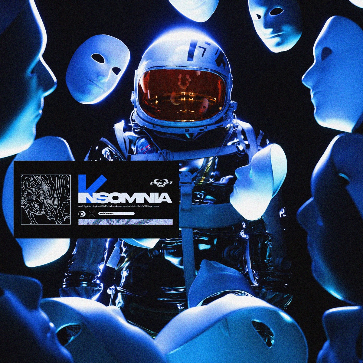 INSOMNIA (feat. Endlesssssleep, sowre, free14, Kurt Zed, CVSTILLX & prodzephyr) - EP by Arvid Häggström, Skypierr & COSMIC album cover