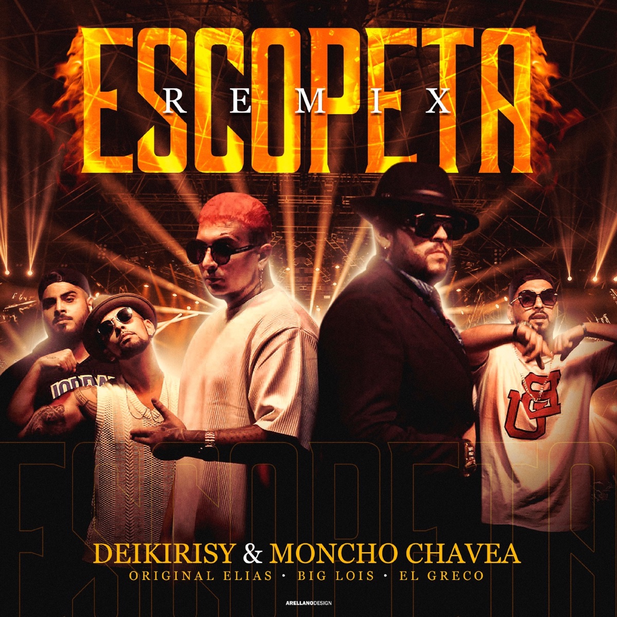 Escopeta (Remix) [feat. Big Lois & El Greco] - Single by Deikirisy, Moncho Chavea & Original Elias album cover