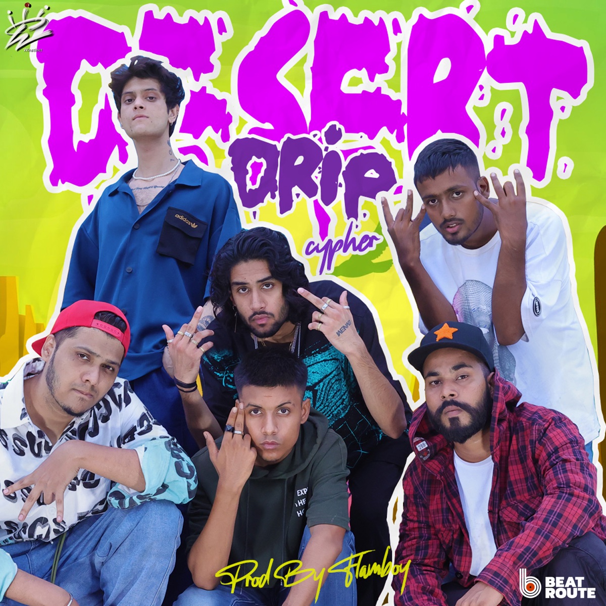 Desert Drip Cypher (feat. R-Trip, HYKE, THE U.D, Extern & EMCEE NRS) - Single by FlamboyBeatz album cover