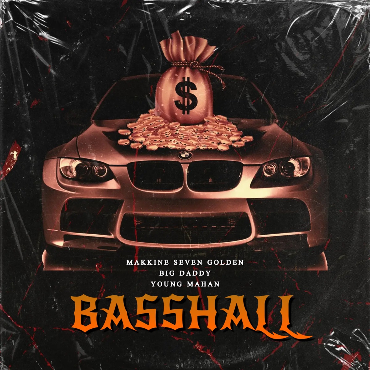 Basshall (feat. Big Daddy & young mahan) - Single by makkine seven golden album cover