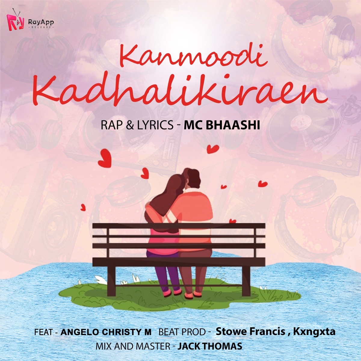Kanmoodi Kadhalikiraen (feat. Angelo Christy M) - Single by Mc Bhaashi, Stowe Francis & Stowie Francis album cover