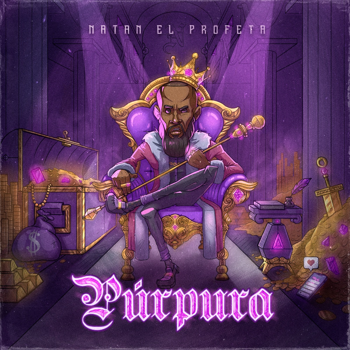 Púrpura by Natan El Profeta album cover