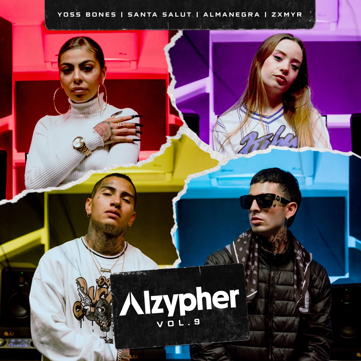 Alzypher Vol. 9 (feat. Almanegra & Zxmyr) - Single by Alzada, Yoss Bones & Santa Salut album cover
