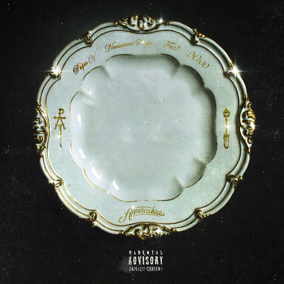 Apparecchiato (feat. Nerissima Serpe) - Single by Papa V album cover