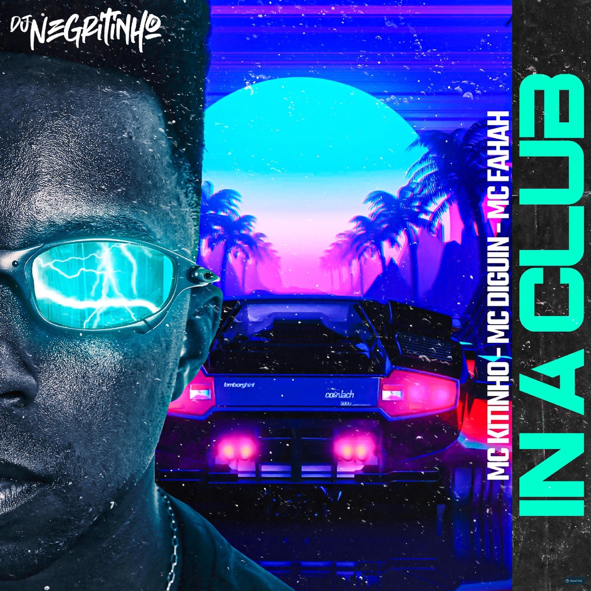 In a Club (feat. Mc Kitinho, MC Fahah & Mc Diguin) - Single by DJ Negritinho album cover