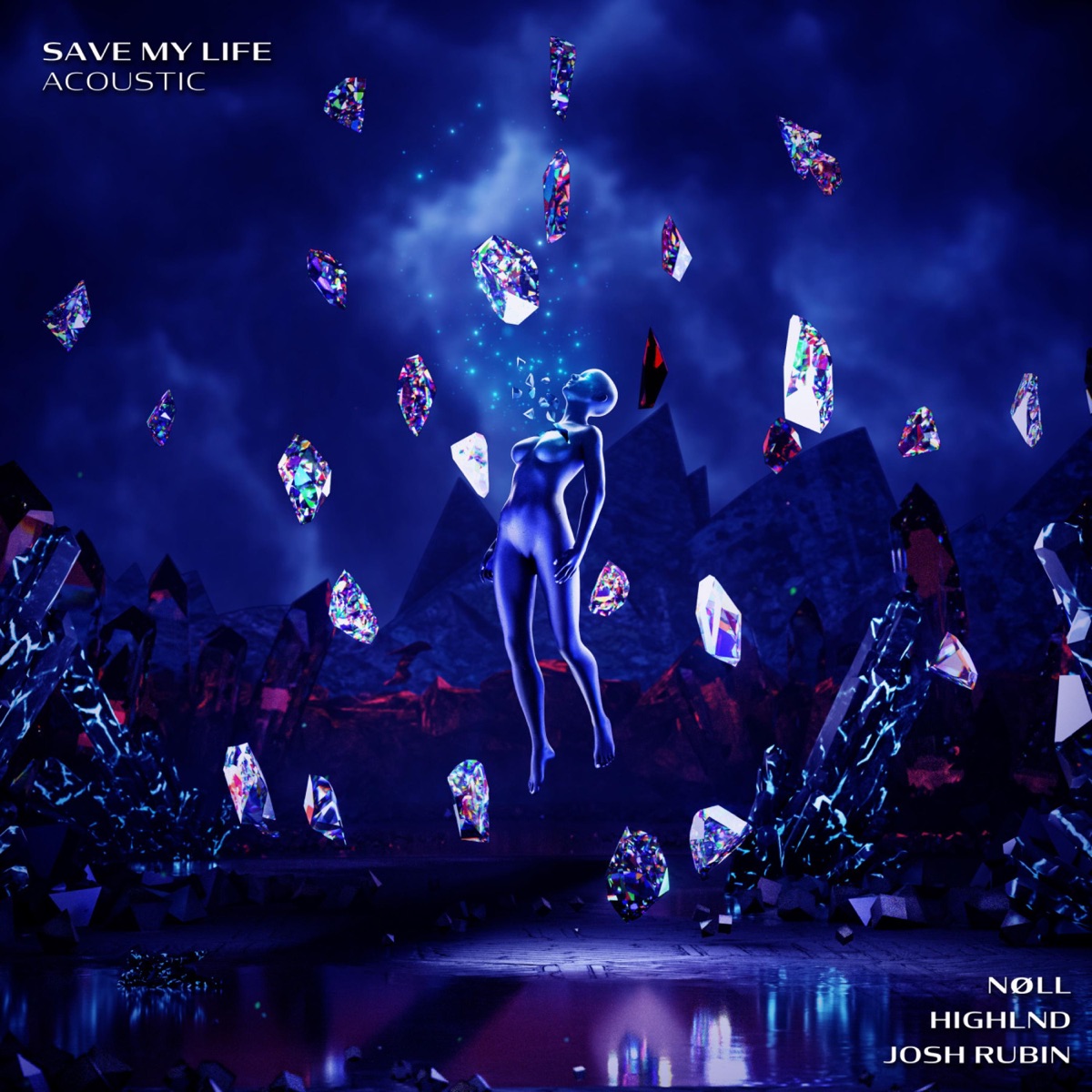Save My Life (Acoustic) - Single by nøll, Highlnd & Josh Rubin album cover