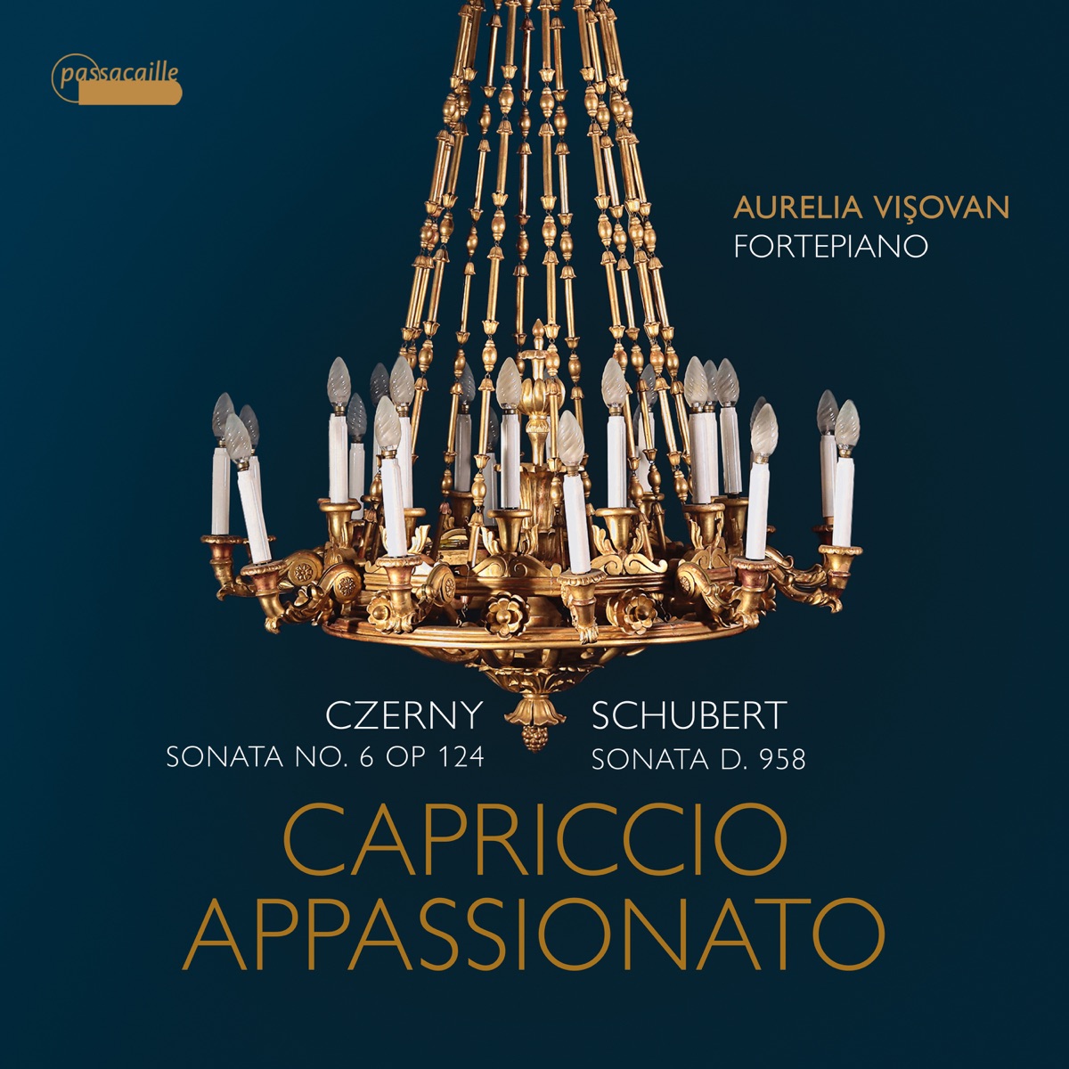 Schubert & Czerny: Capriccio appassionato (Keyboard Sonatas) by Aurelia Visovan album cover