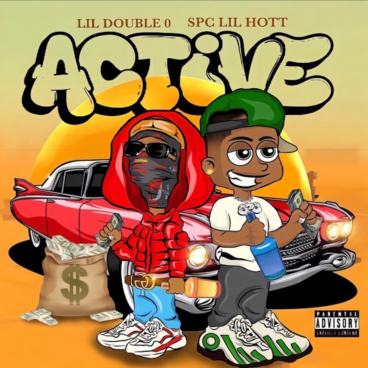 Active - Single by Lil Double 0 & SPC Lil Hott album cover artwork