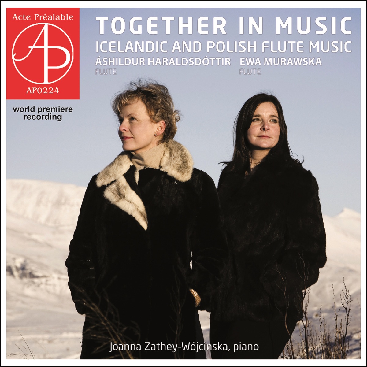 Together in Music: Icelandic & Polish Flute Music by Áshildur Haraldsdóttir, Ewa Murawska & Joanna Zathey–Wójcińska album cover