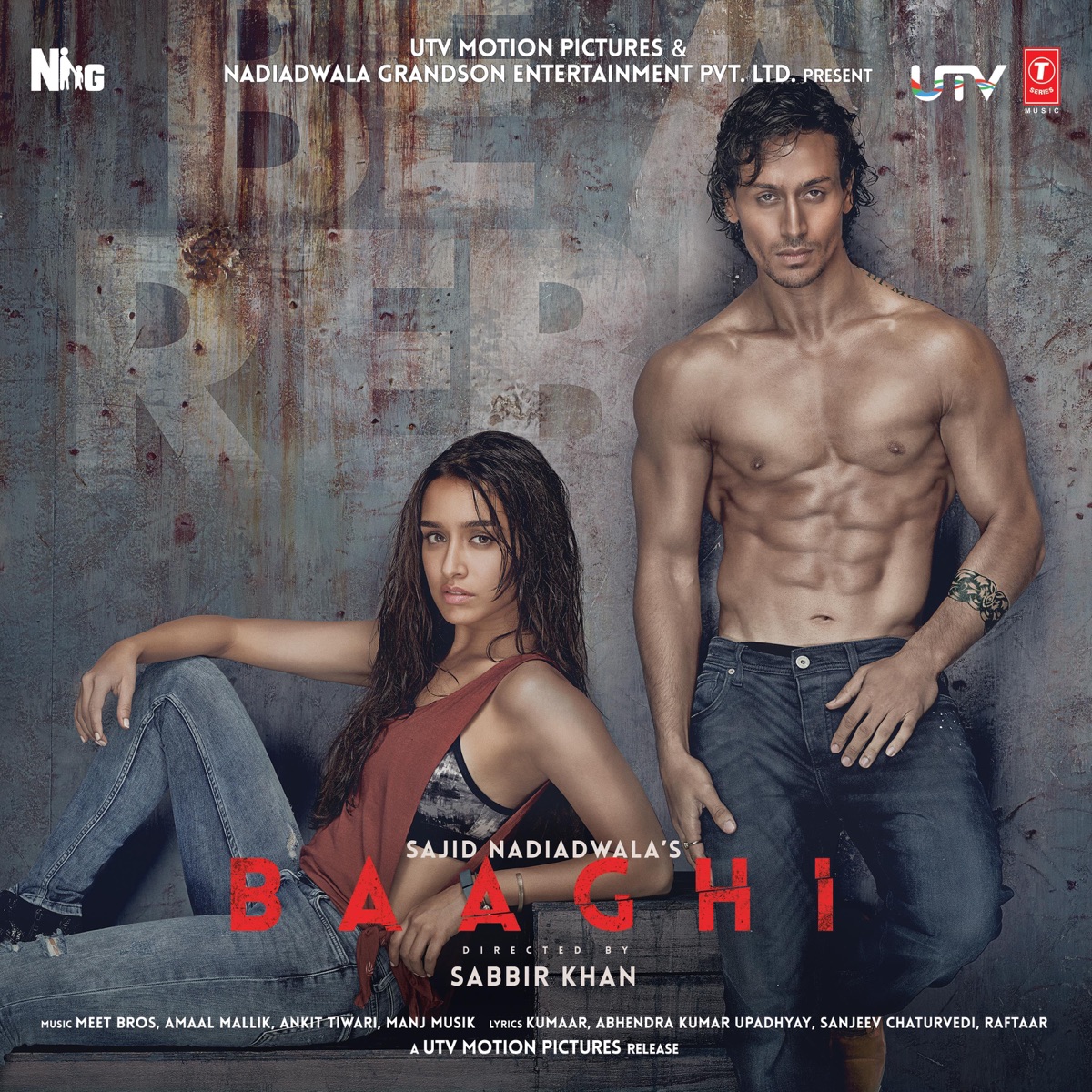 Baaghi (Original Motion Picture Soundtrack) by Amaal Mallik, Manj Musik, Meet Bros & Ankit Tiwari album cover