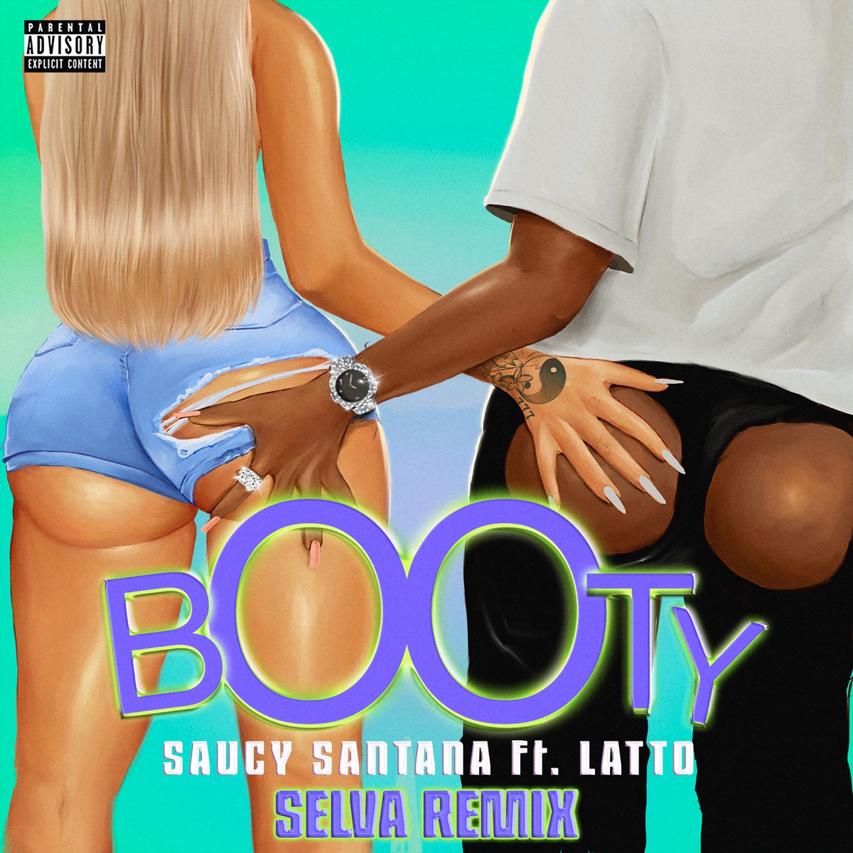 Booty (Selva Remix) [feat. Latto] - Single by Saucy Santana & Selva album cover