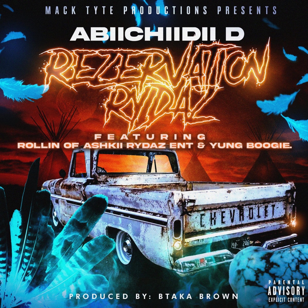 Rezervation Rydaz (feat. Rollin & Yung Boogie) - Single by Abiichiidii D album cover