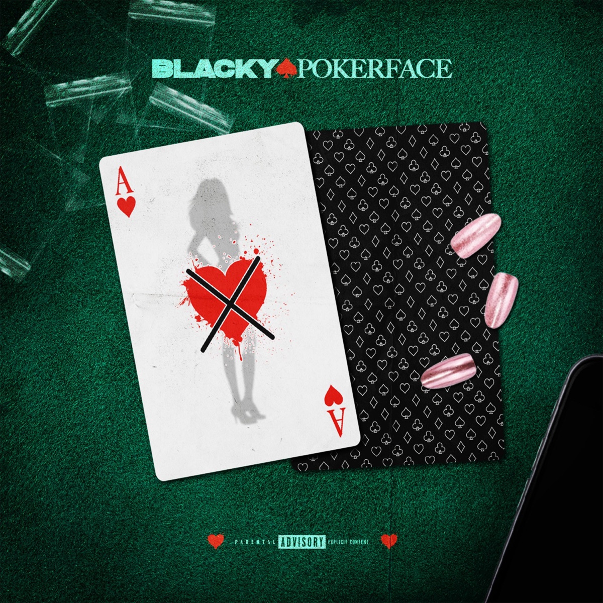 POKERFACE - Single by Blacky album cover