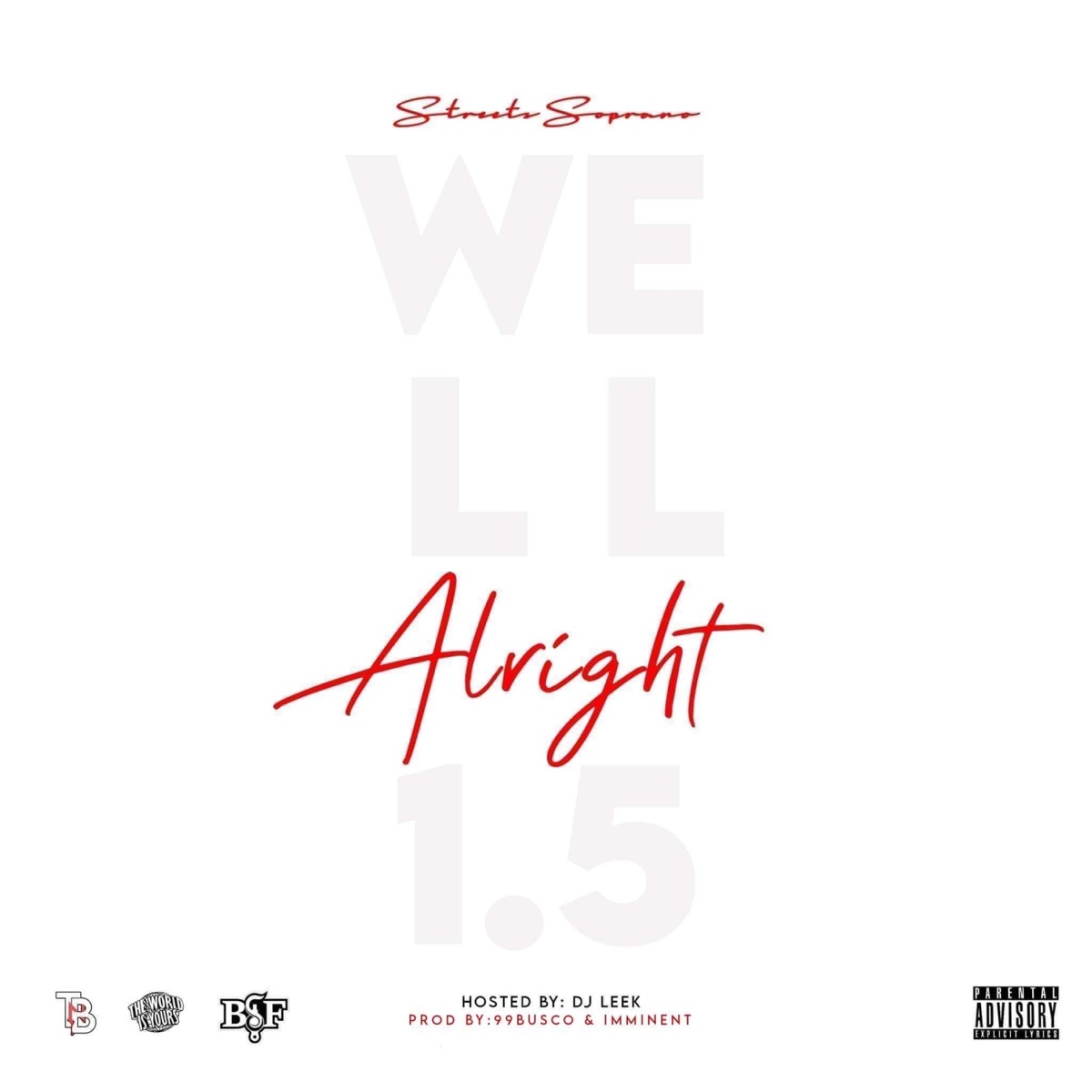 Well Alright 1.5 by Streets Soprano album cover