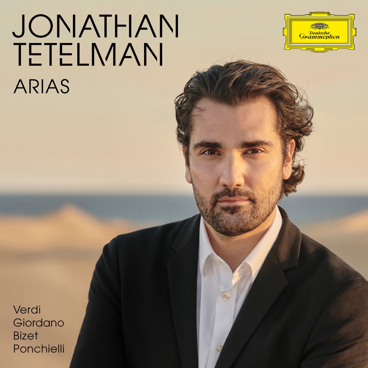 Arias by Jonathan Tetelman, Orquesta Filarmónica de Gran Canaria & Karel Mark Chichon album cover
