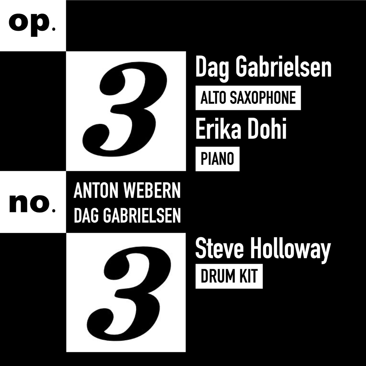 Op. 3, No. 3 (feat. Erika Dohi & Steve Holloway) - Single by Dag Gabrielsen album cover