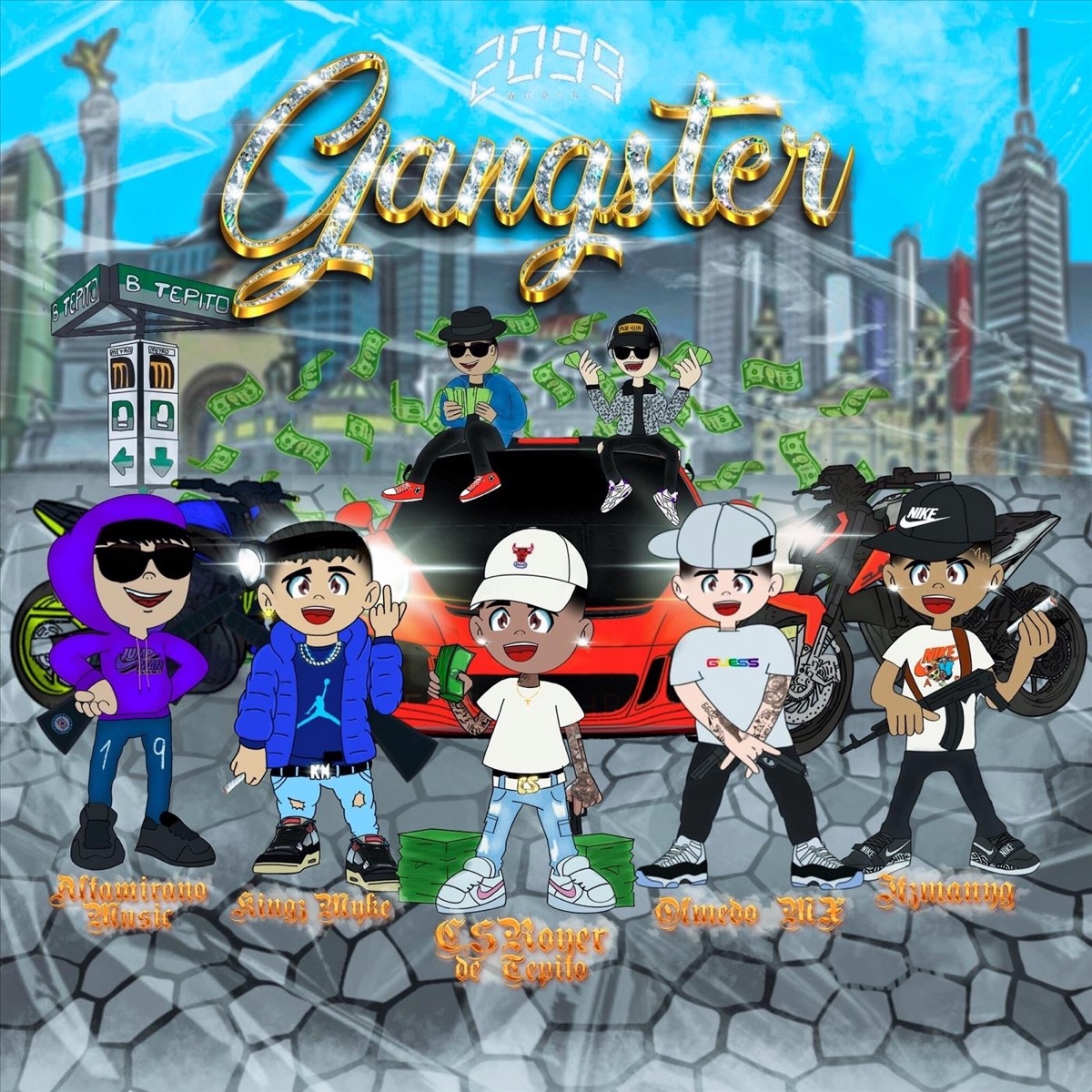 Gangster - Single by CSRoyer De Tepito, Olmedo MX, Altamirano Music, Itzmanyg, Kingz Myke & Alan Marcos album cover