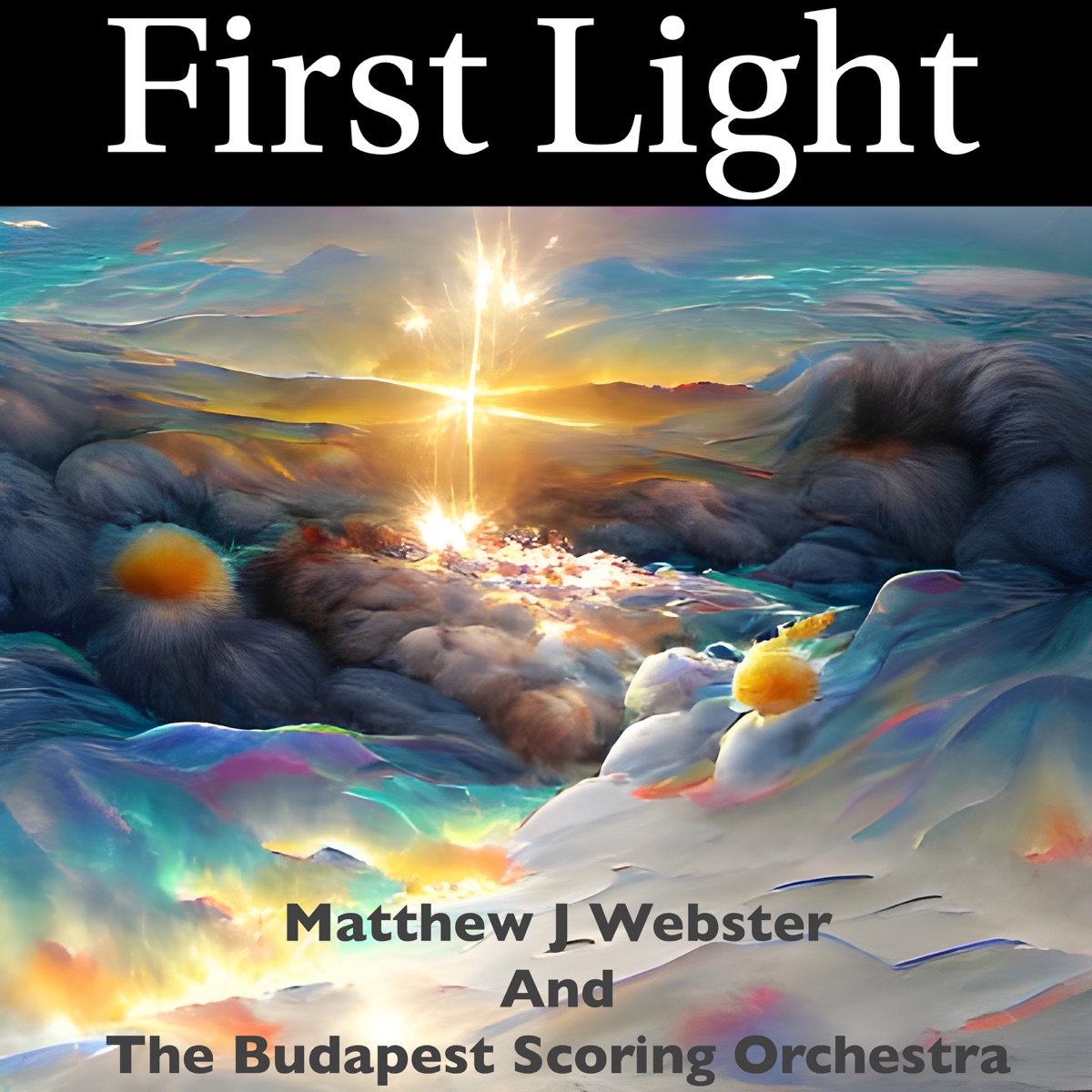 First Light - Single by Matthew J Webster & Budapest Scoring Orchestra album cover