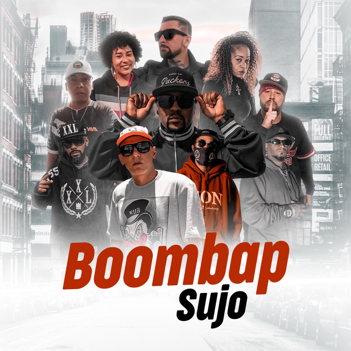 Boombap Sujo - Single by Notah-C, bellahonix, Duh Oponente, Small, Sentinela, Interrogado Fator Consequente, M. Torrá & Mike Iron Rapper album cover