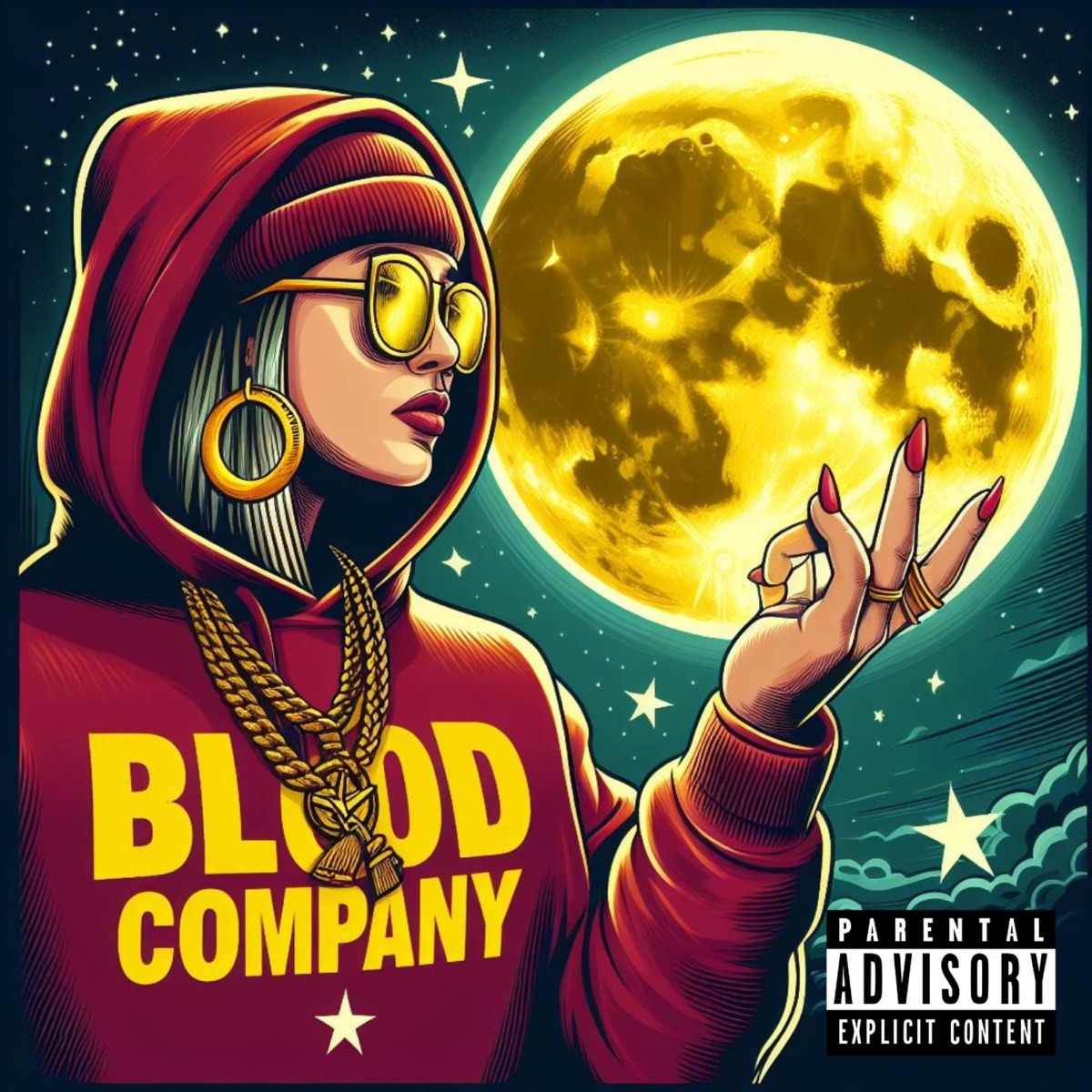 Dile a la luna (feat. Jvan Nadie) - Single by Blood Company, Now Lazz & PeyooBeats album cover