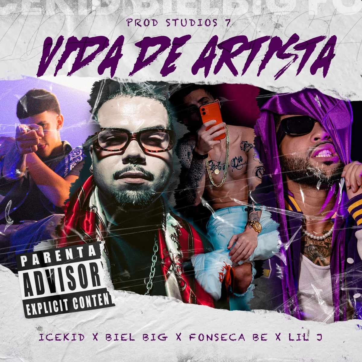 Vida de Artista (feat. Lil J) - Single by BielBig, Icekid & Fonseca Be album cover