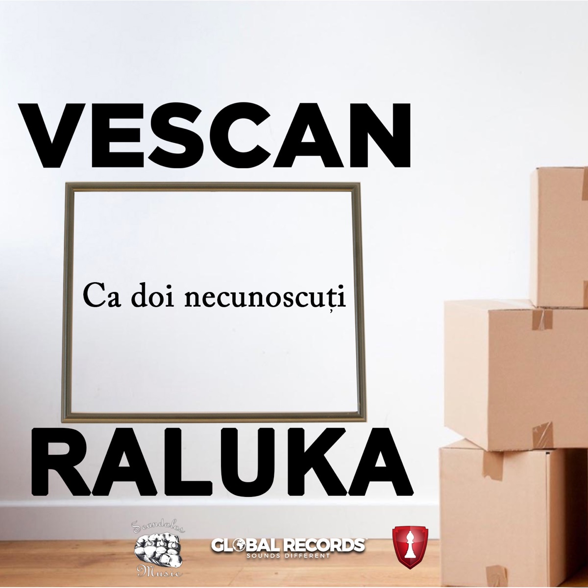 Ca Doi Necunoscuti (feat. Raluka) - Single by Vescan album cover