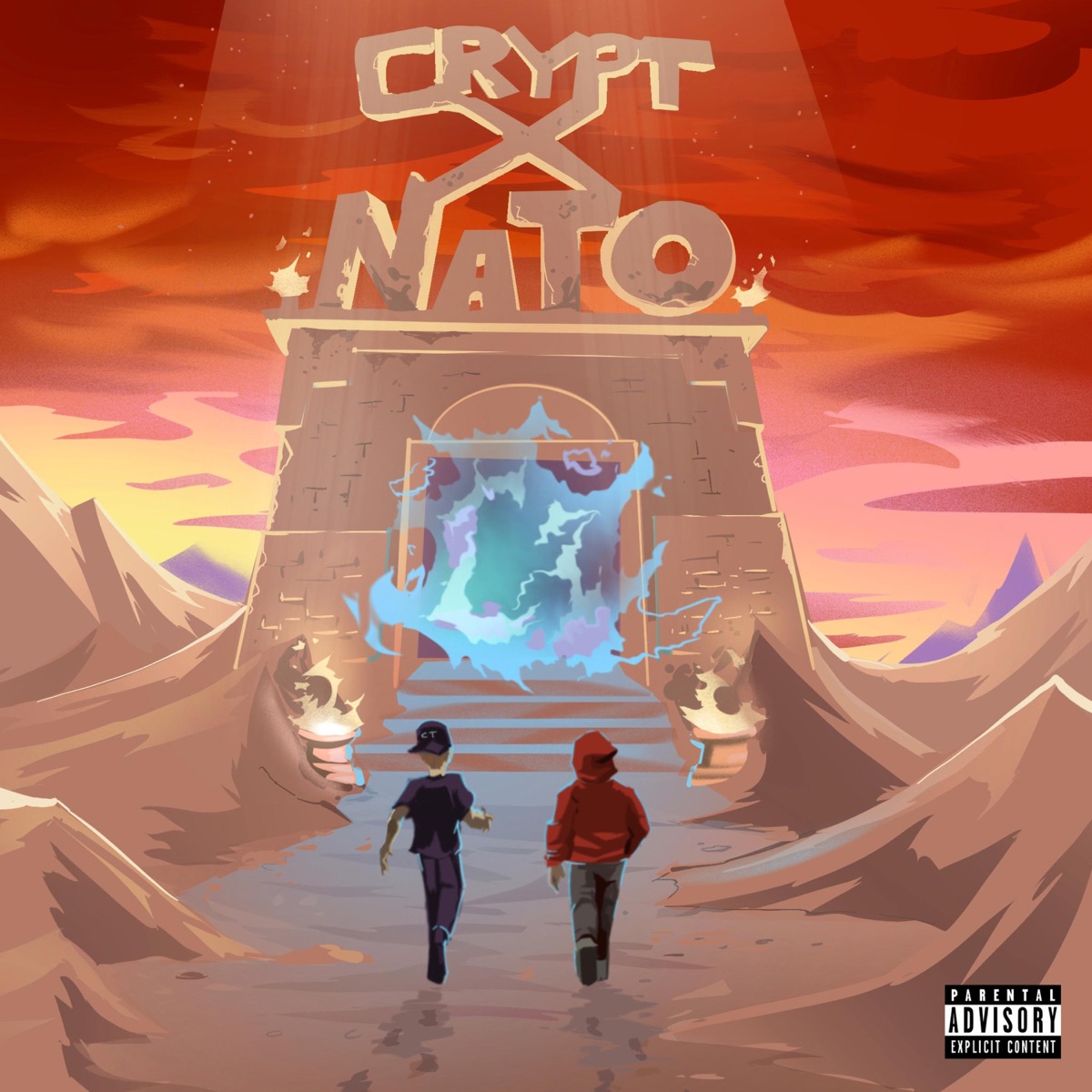 The Sky Is Red by Crypt & Joey Nato album cover