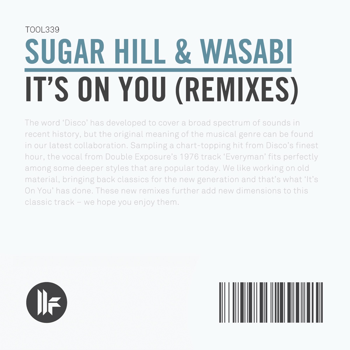 It's On You (Remixes) - Single by Sugar Hill & Wasabi album cover