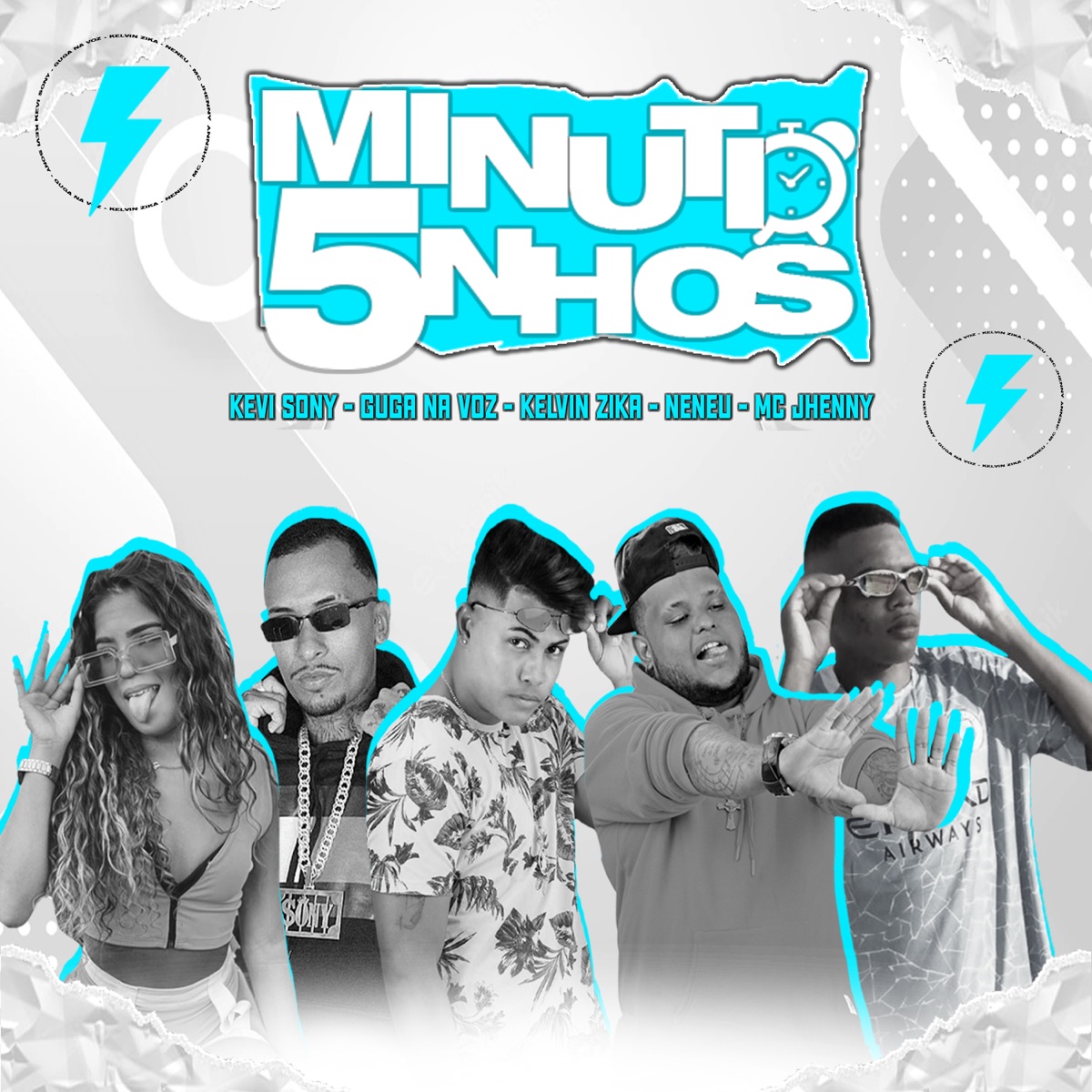 5 Minutinhos - Single by Guga na Voz, eo neneu, Kevi Sony & kelvin zica album cover