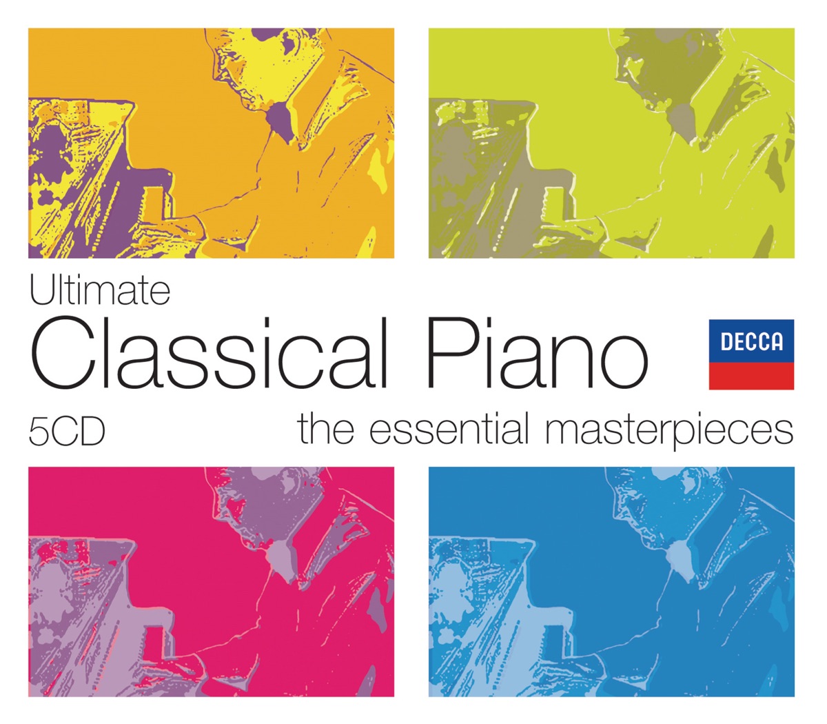 Ultimate Piano Classics: The Essential Masterpieces by Alicia de Larrocha, András Schiff, Julius Katchen, Pascal Rogé & Vladimir Ashkenazy album cover