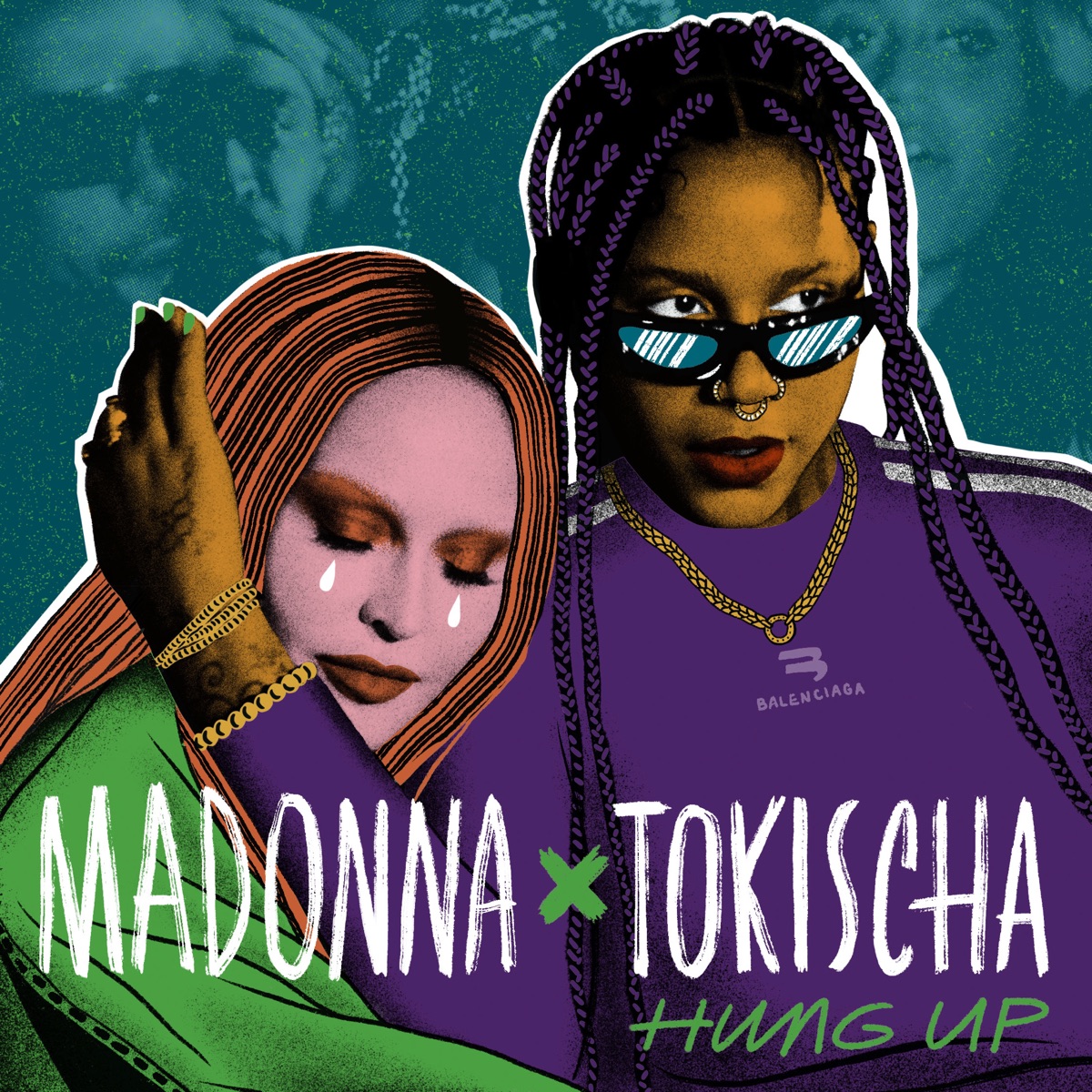 Hung Up on Tokischa - Single by Madonna & Tokischa album cover