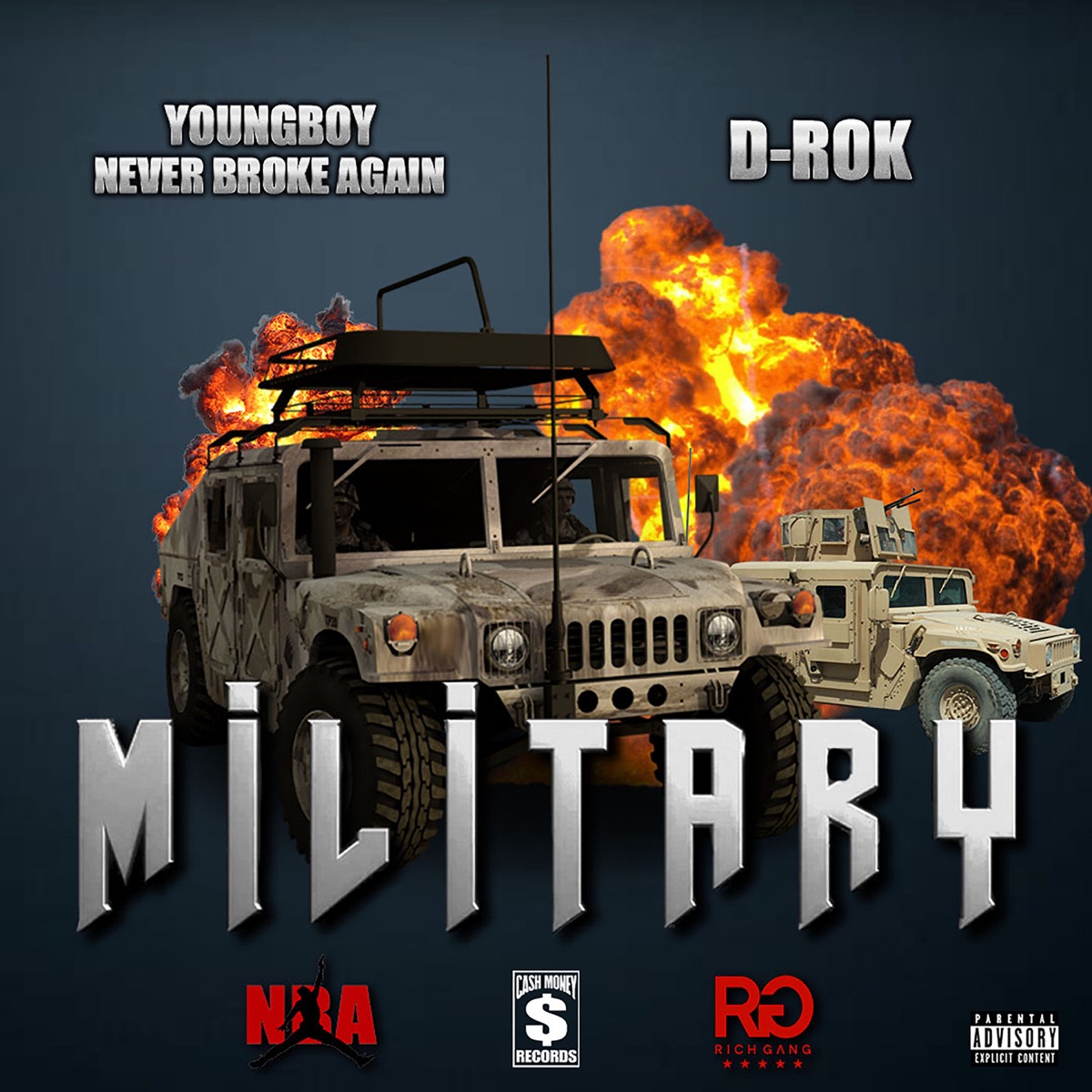 Military (feat. YoungBoy Never Broke Again & Drok) - Single by Rich Gang album cover artwork