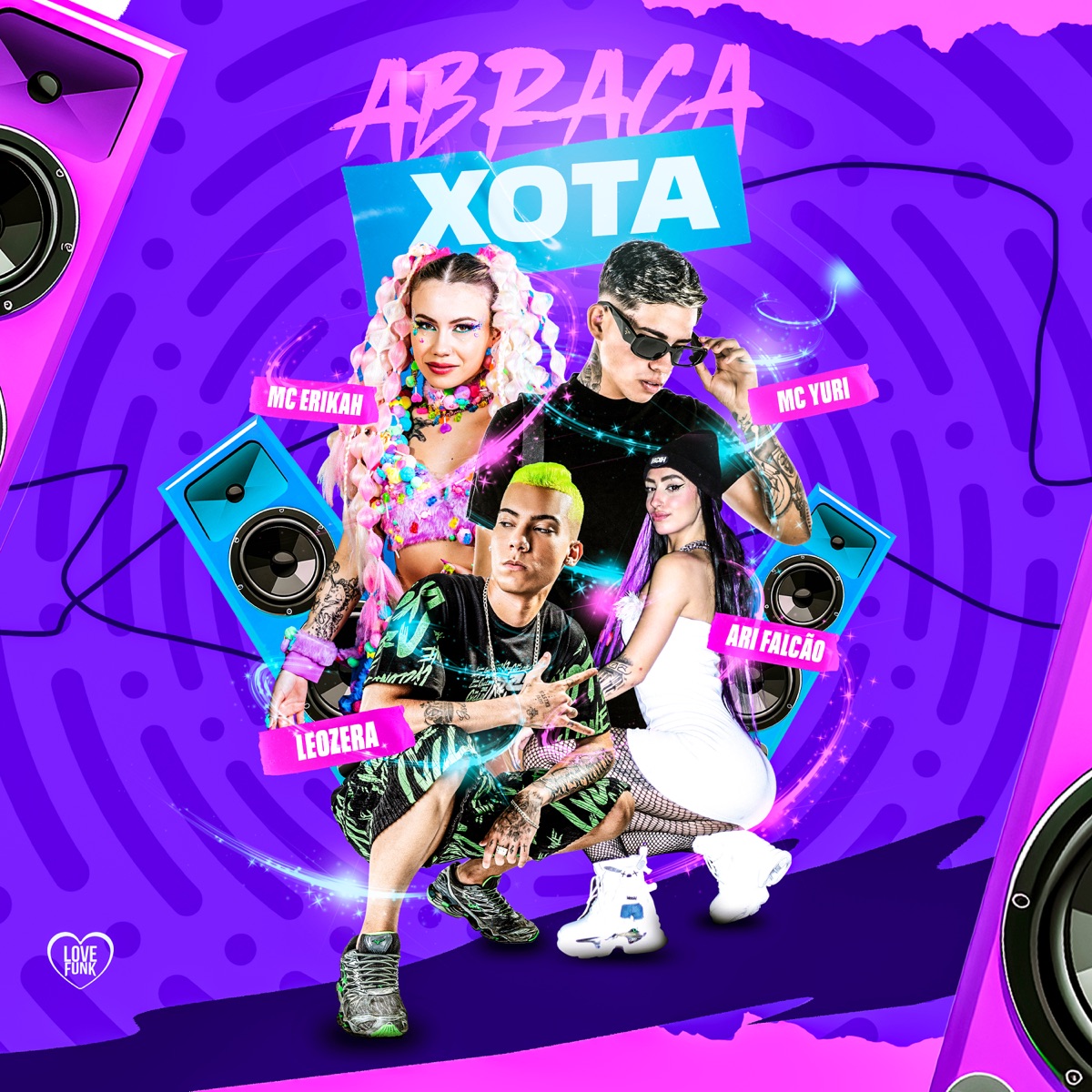 Abracaxota (feat. MC Yuri) - Single by LeoZera, Mc Erikah & Ari Falcão album cover