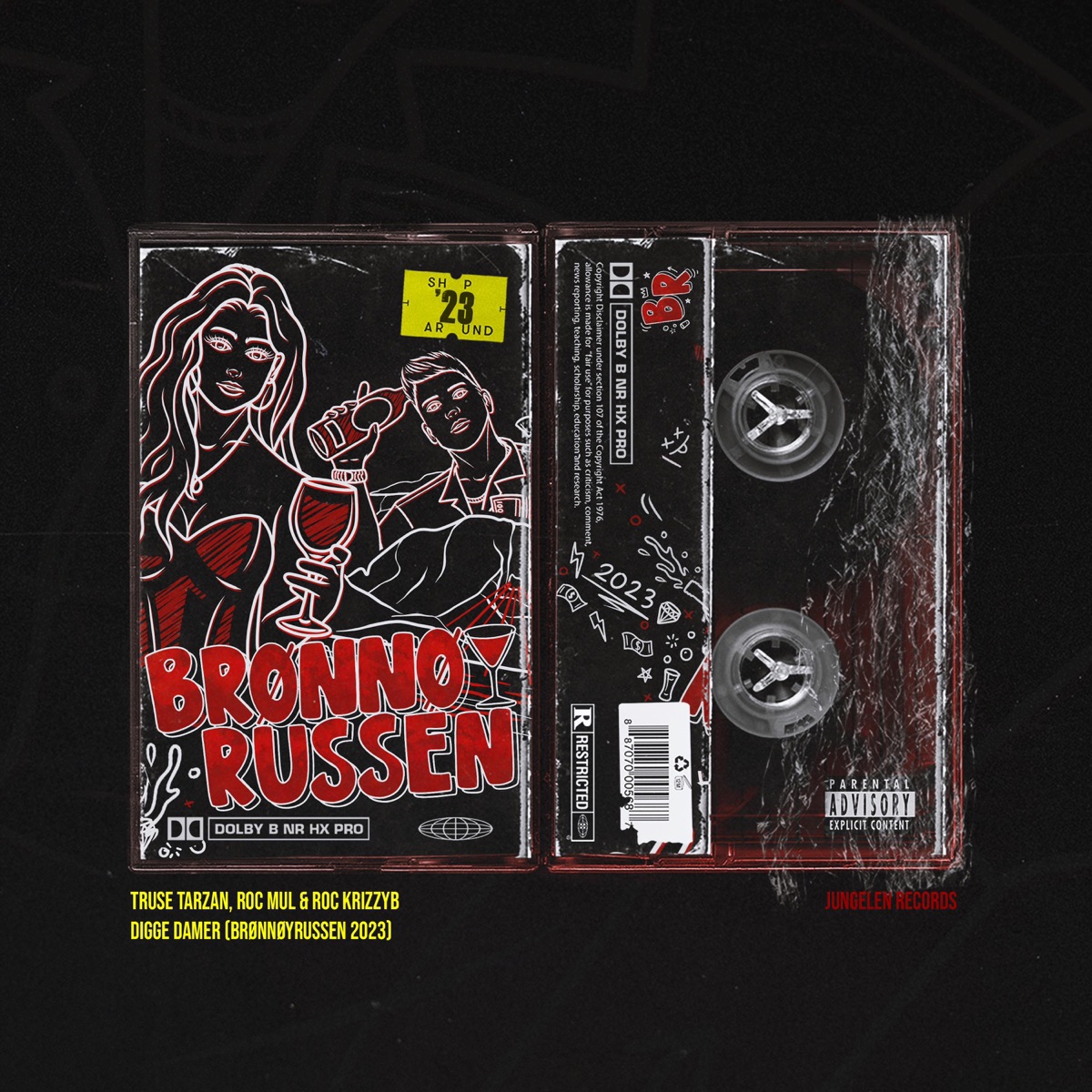 DIGGE DAMER (Brønnøyrussen) - Single by Truse Tarzan, Roc Mul & Roc KrizzyB album cover