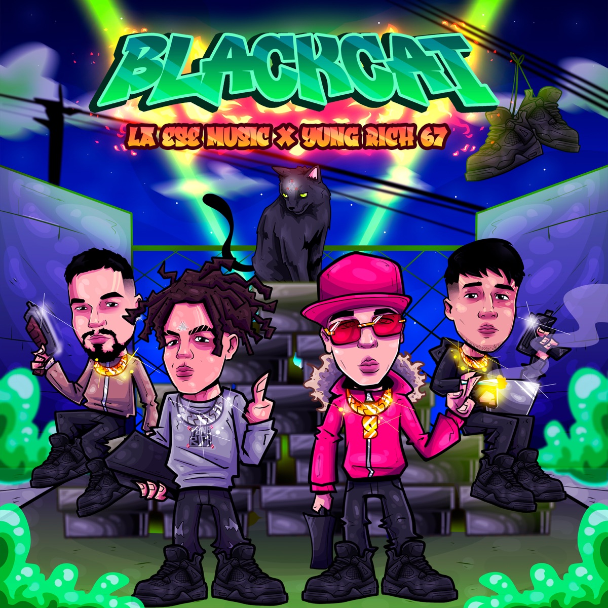 Blackcat (feat. Yung Rich67) - Single by La esemusic album cover