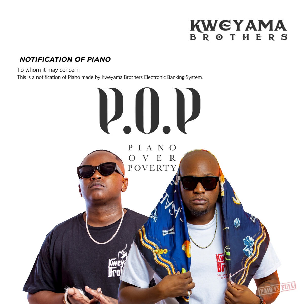 Piano Over Poverty by Kweyama Brothers album cover