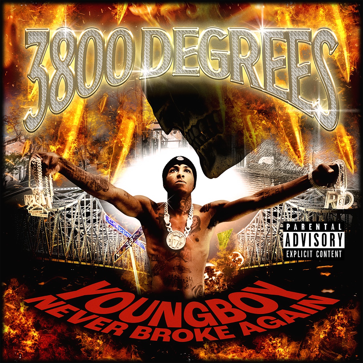 3800 Degrees by YoungBoy Never Broke Again album cover artwork