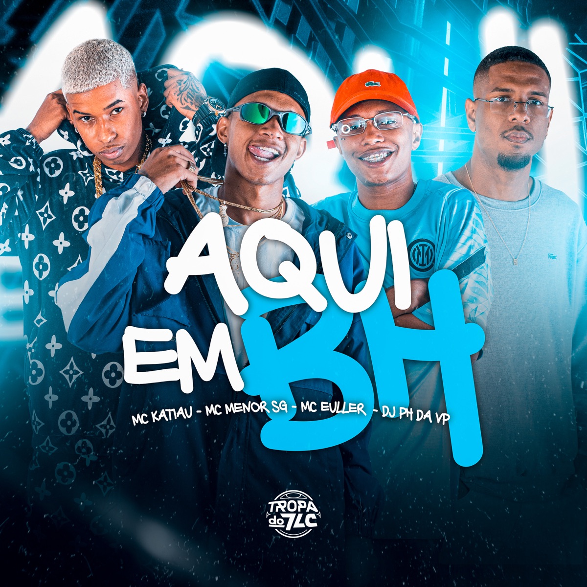 Aqui em Bh (feat. MC Menor SG, DJ PH DA VP & mc euller) - Single by mc katiau album cover