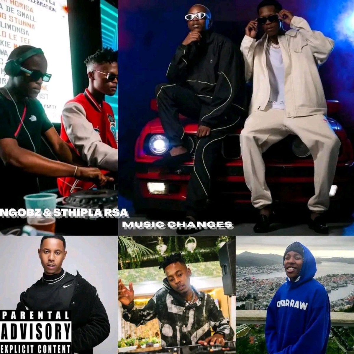 Music Changes (To TNK Musiq,Mellow & Sleazy,Felo le Tee,Mas Musiq,Vigro Deep) (feat. Sthipla Rsa) - Single by Ngobz album cover