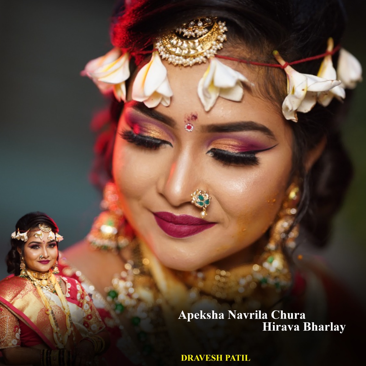 Apeksha Navrila Chura Hirava Bharlay - Single by Dravesh Patil album cover