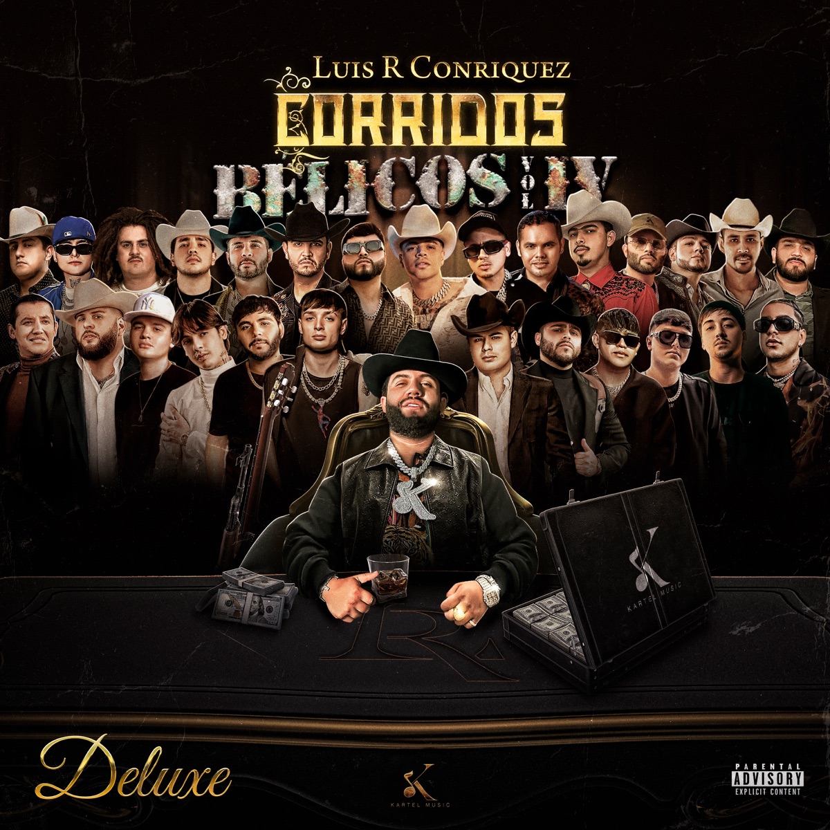 Corridos Bélicos, Vol. IV (Versión Deluxe) by Luis R Conriquez album cover