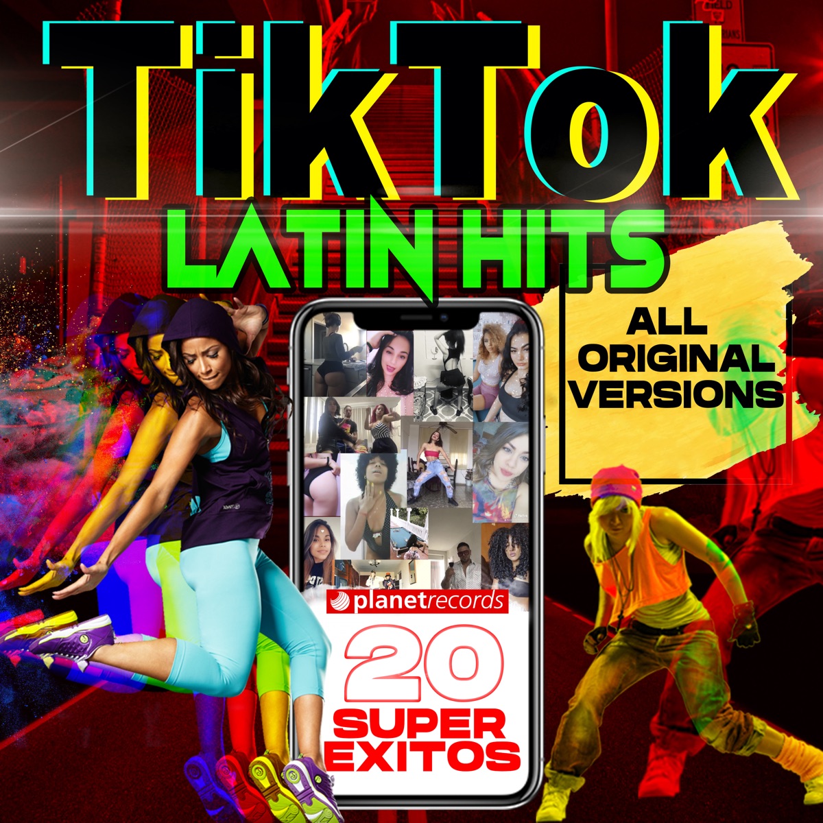 Tiktok Latin Hits (20 Super Éxitos Latinos de Tik Tok) by Omega, Lorna, Osmani Garcia "La Voz", Rochy RD, Ceky Viciny & Dayme y El High album cover