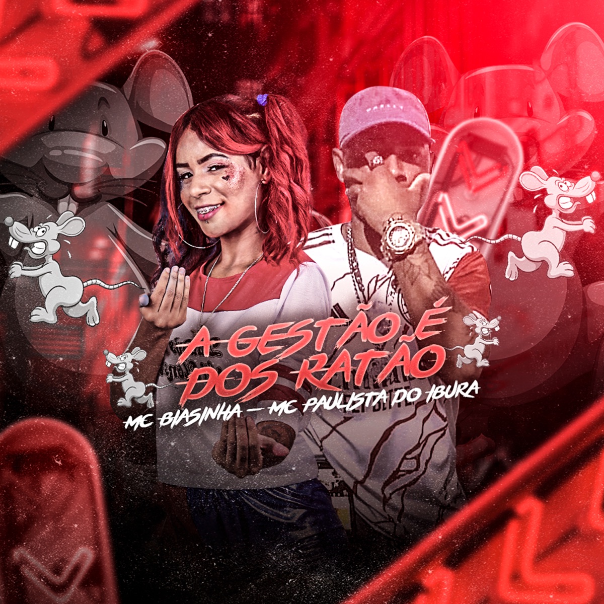 A Gestão É dos Ratão - Single by mc biasinha & Mc Paulista do Ibura album cover