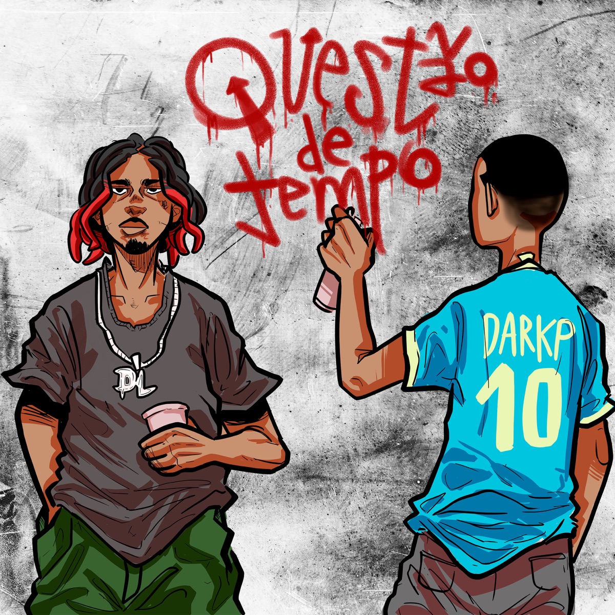 Questão de Tempo (feat. DarkP) - Single by Derley album cover