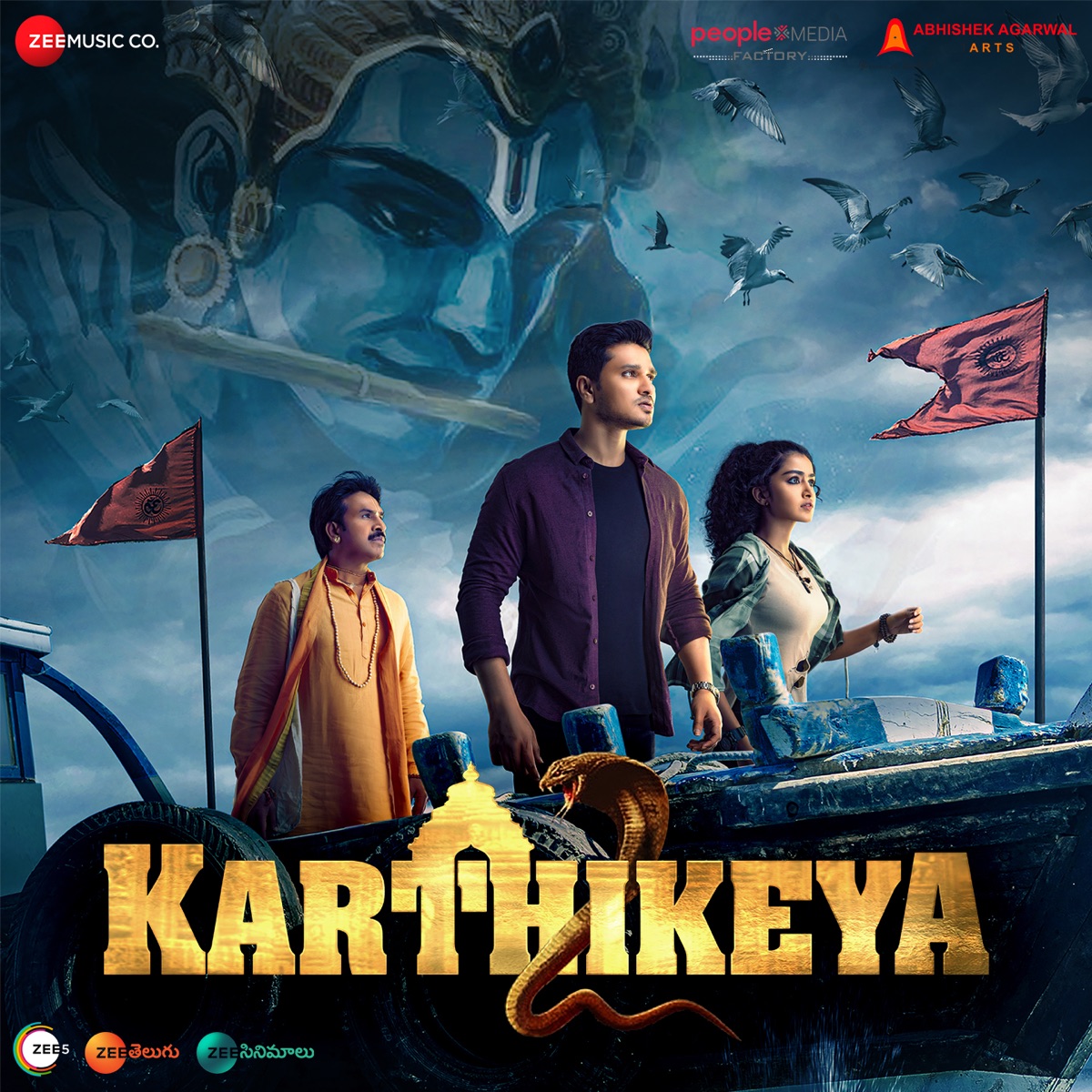 Karthikeya 2 (Original Motion Picture Soundtrack) - Single by Kaala Bhairava, Krishna Madineni, Chaitanya Prasad & Ramajogayya Sastry album cover