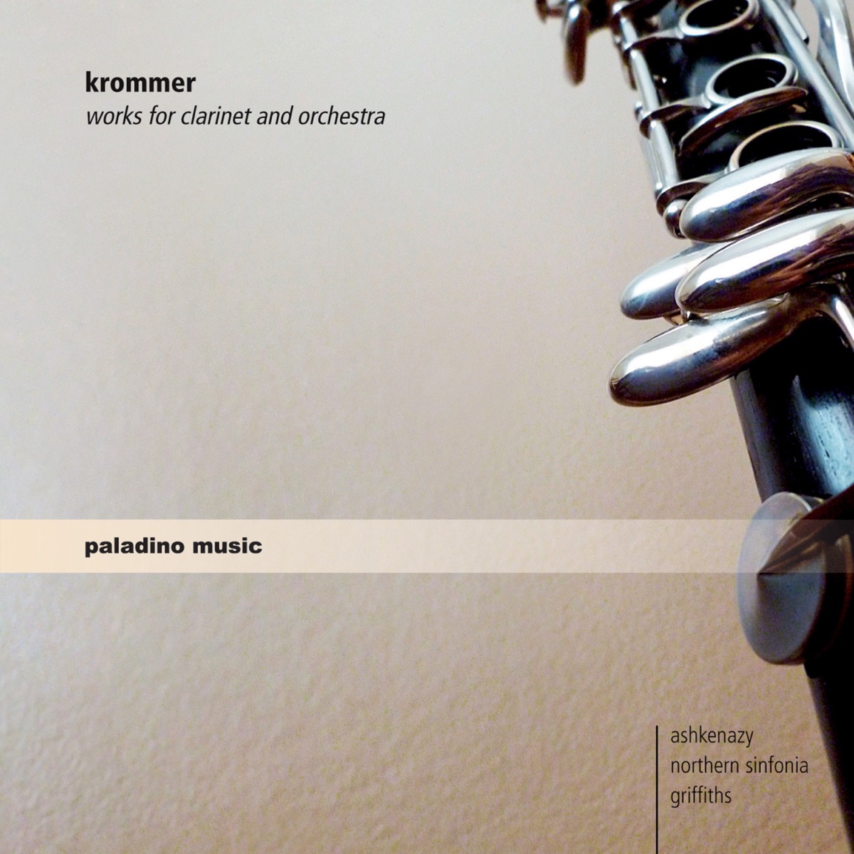 Krommer: Works for Clarinet and Orchestra by Dimitri Ashkenazy, Northern Sinfonia & Howard Griffiths album cover