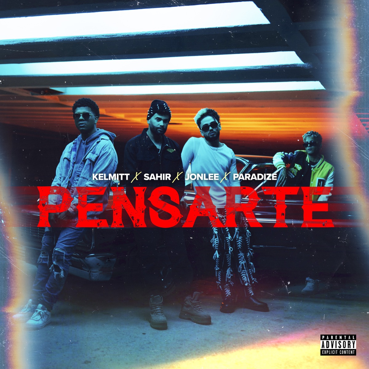 Pensarte - Single by Kelmitt, Sahir, JonLee & Paradize album cover